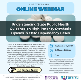 Understanding State Public Health Guidance on High-Potency Synthetic Opioids in Child Dependency Cases Webinar